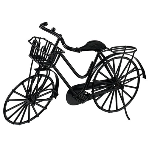 Black Bicycle with Basket